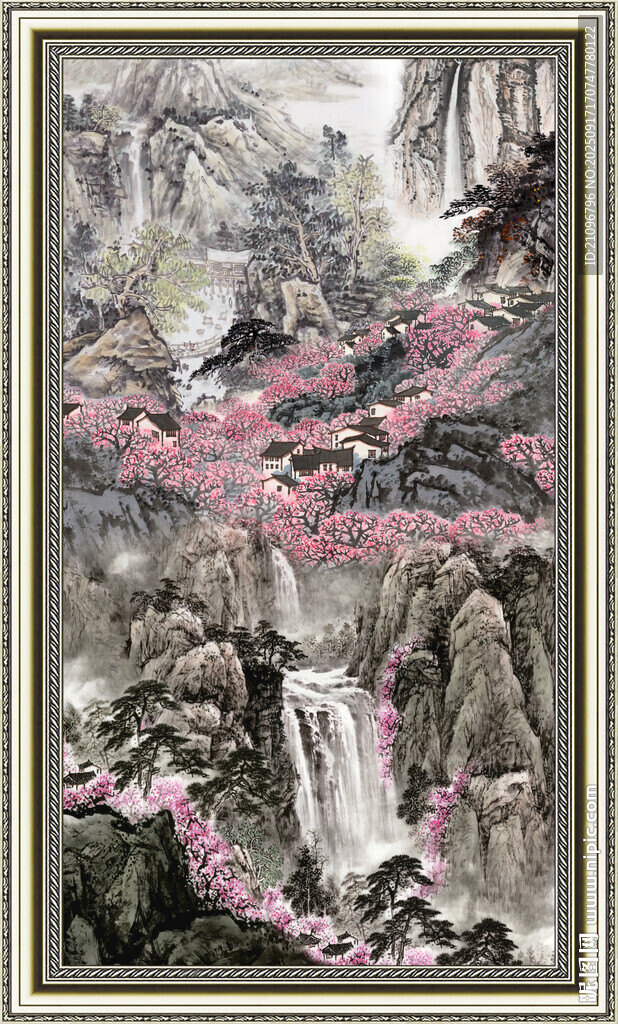 中国画山水 