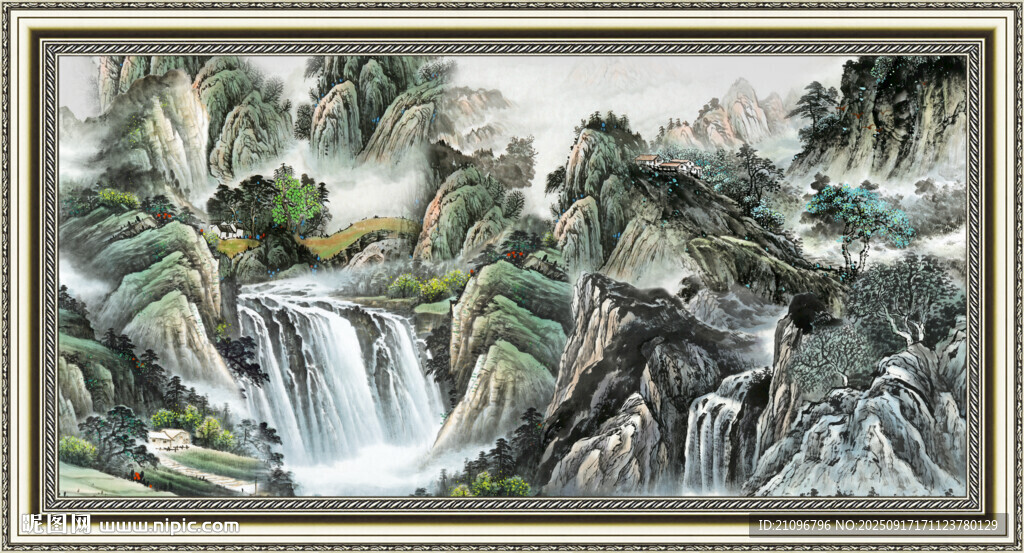 中国画山水 