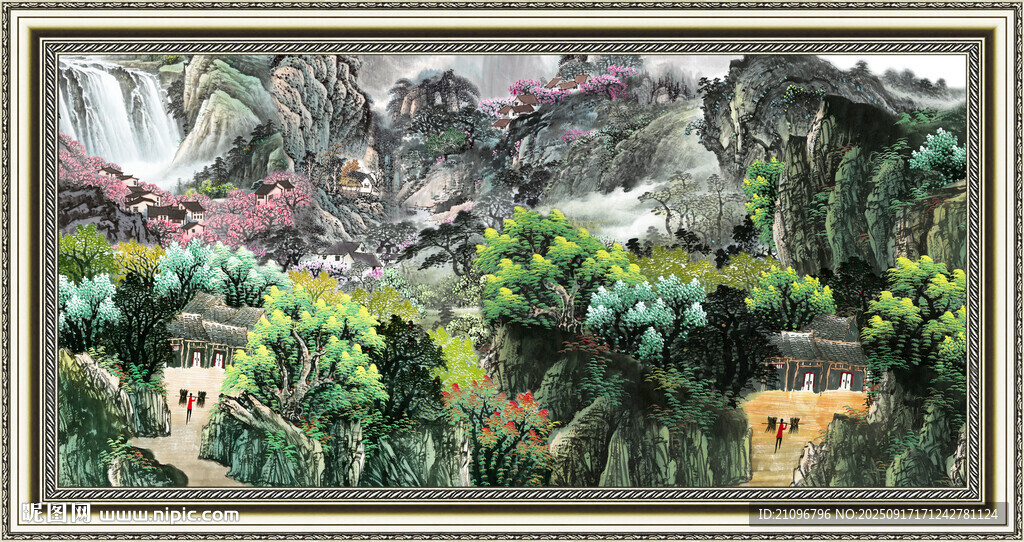 中国画山水 
