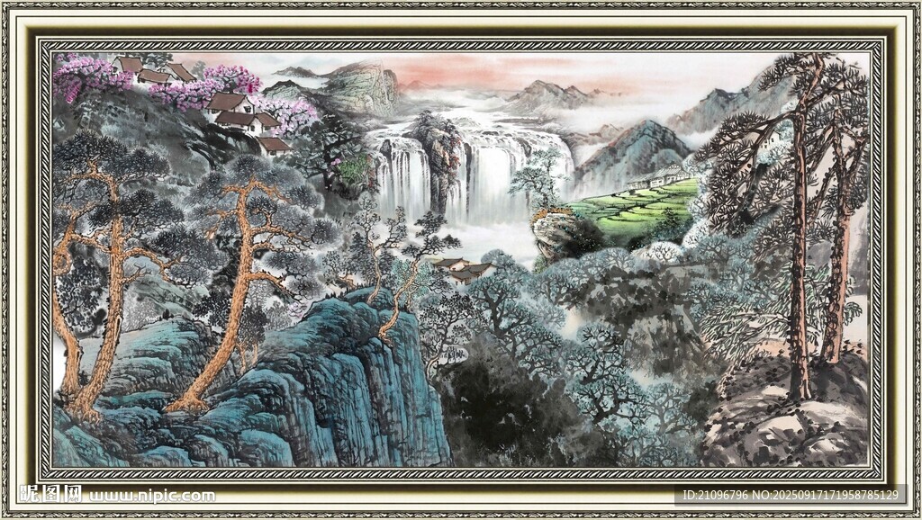山水国画景观
