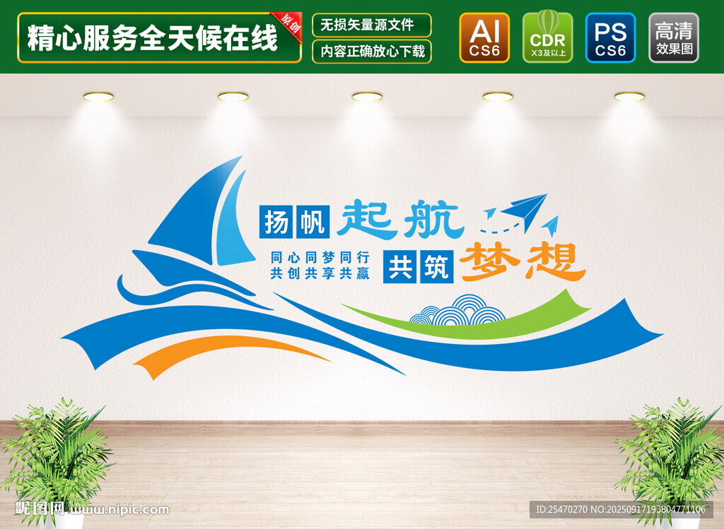 企业标语文化墙