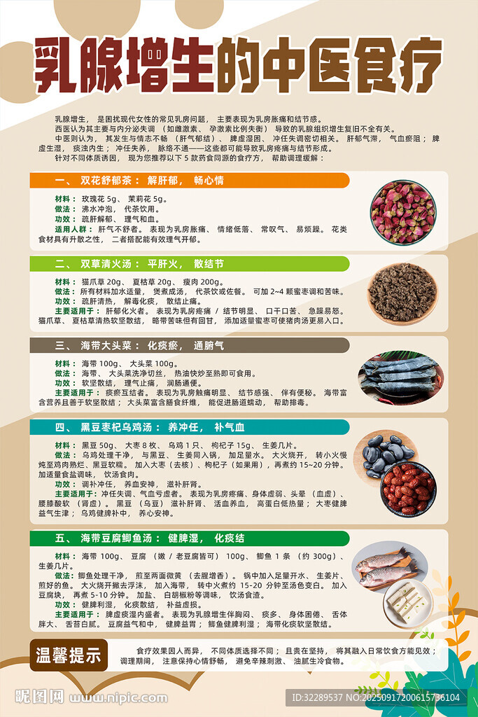 乳腺增生的中医食疗