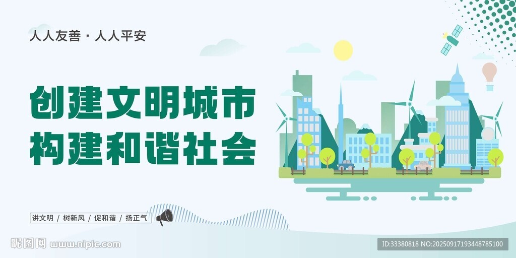 文明城市宣传图