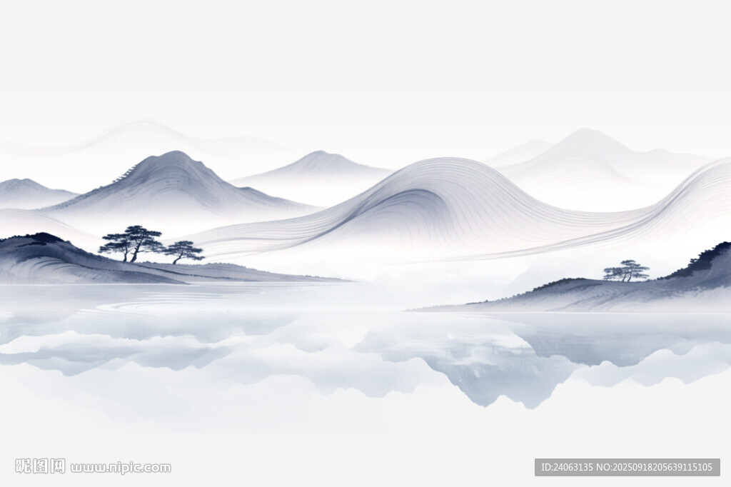 新中式山水画