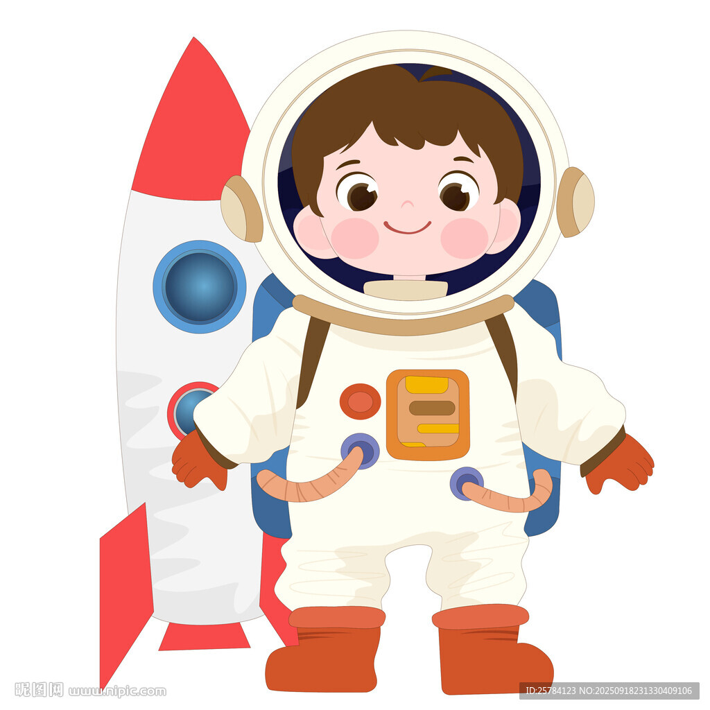 儿童宇航员太空宇宙探险航天梦想