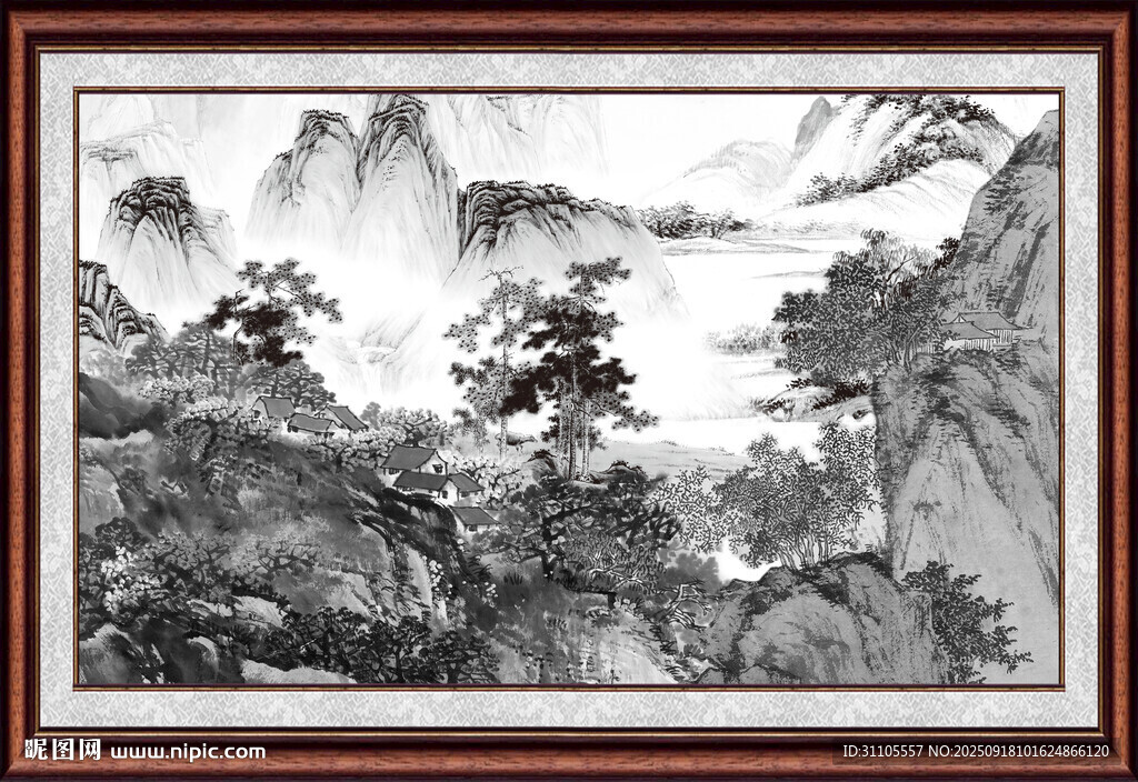  客厅山水画 