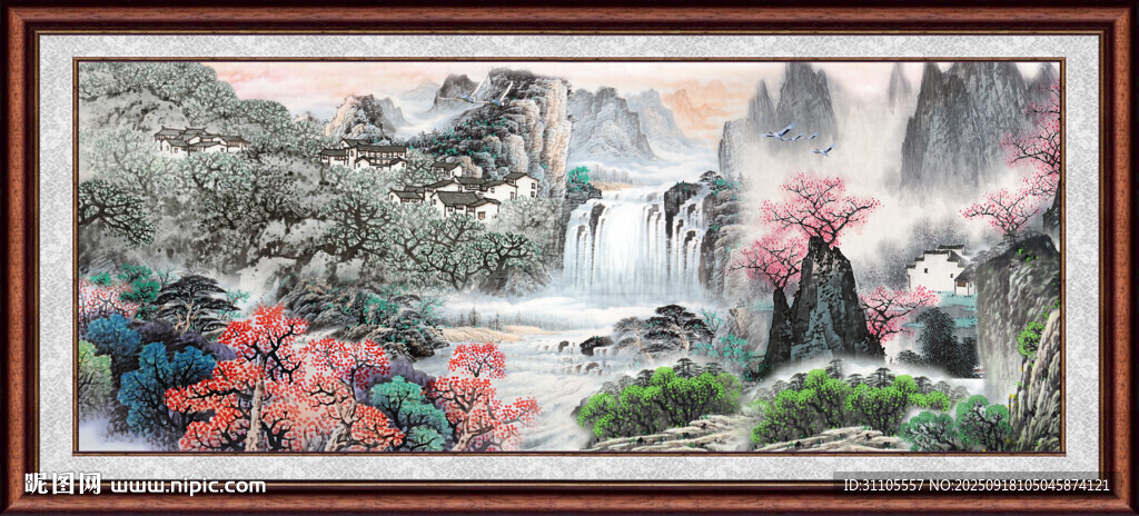  客厅山水画 