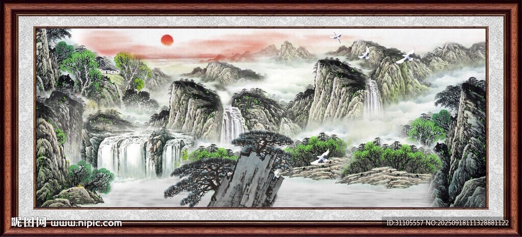  客厅山水画 
