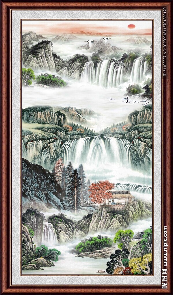 中式山水国画装饰画