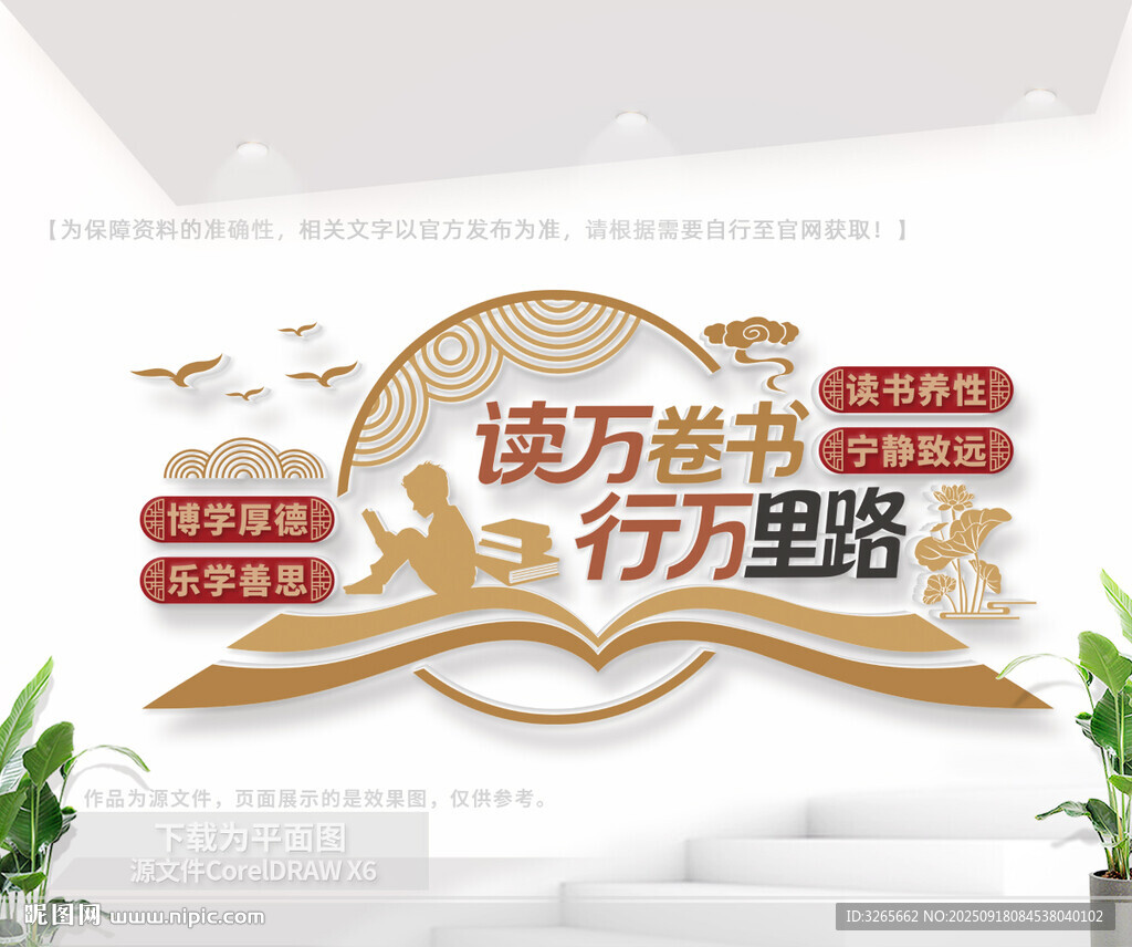 图书馆阅览室文化墙