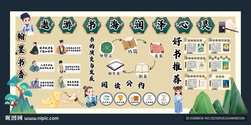 图书主题背景