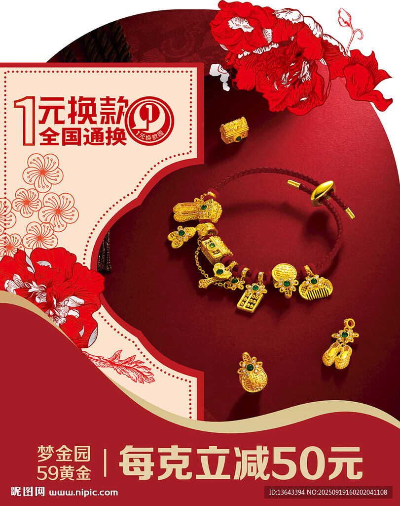 黄金宣传展板