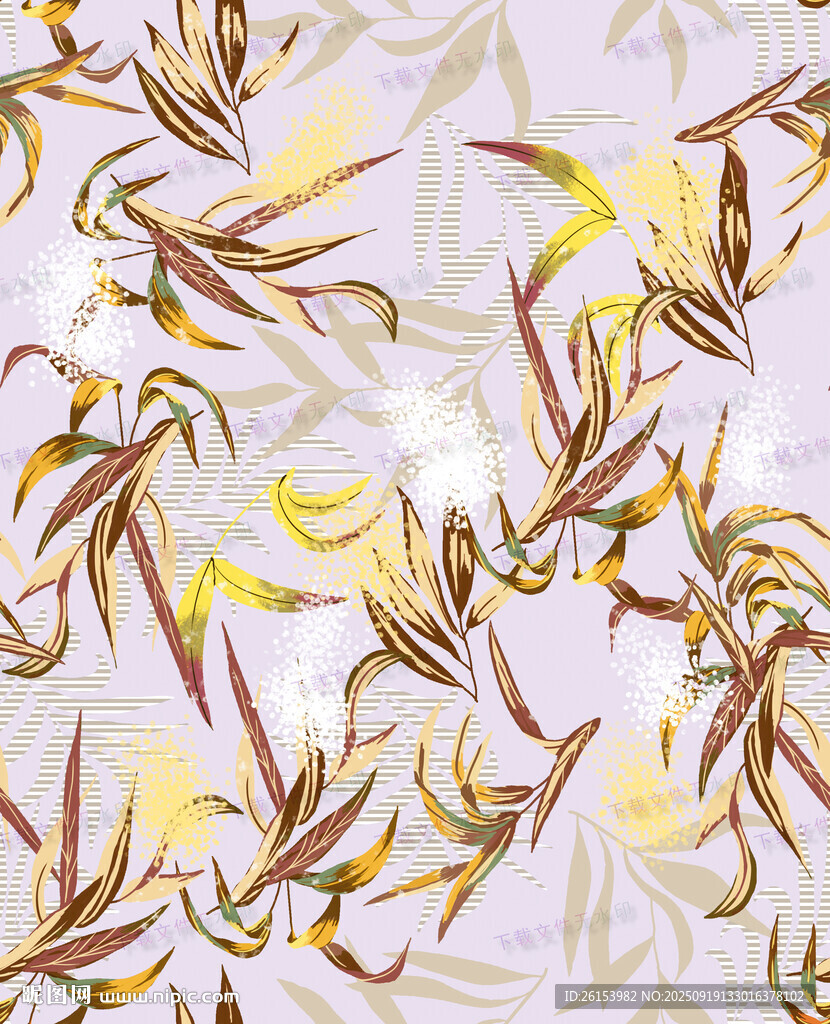 抽象花卉图案背景纹理