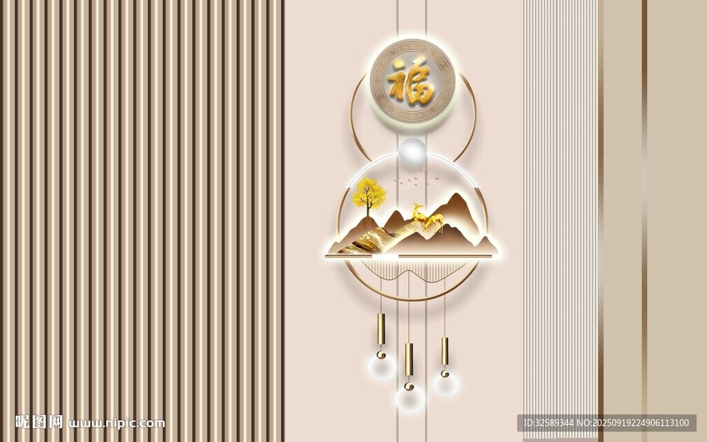 中式风精致金属挂饰摆件