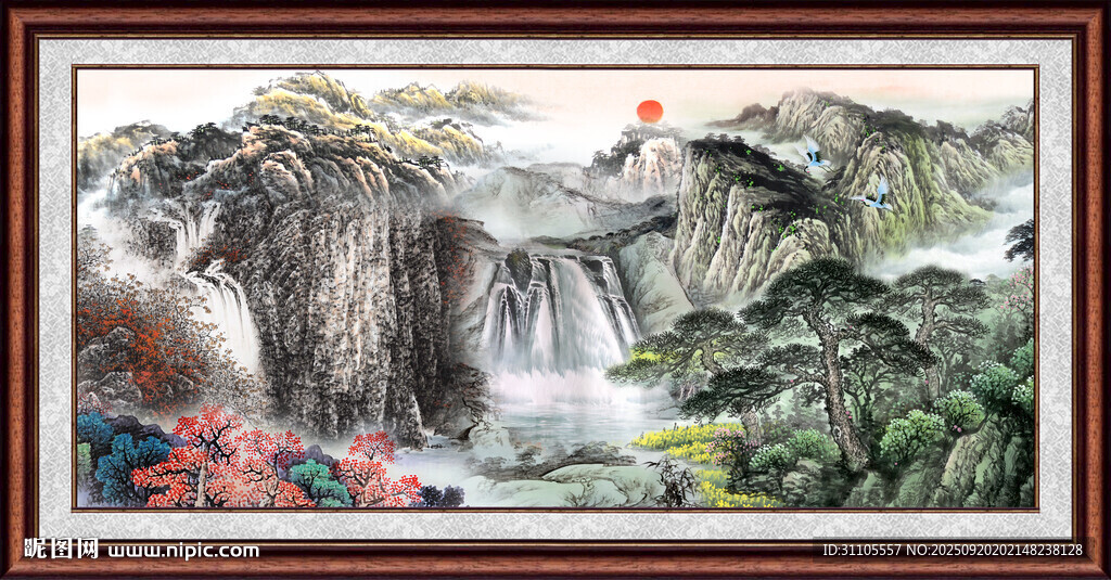 山水中堂画