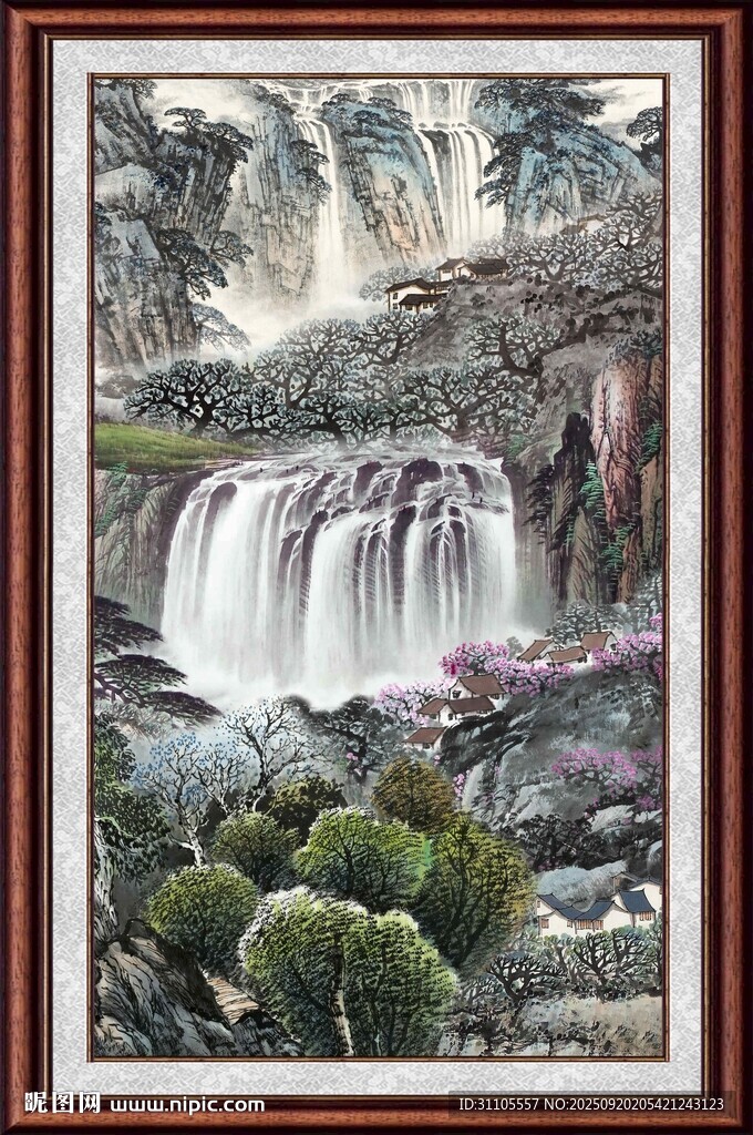 山水国画风景图