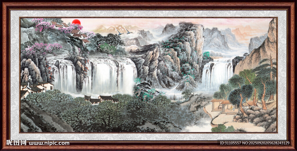 山水中堂画