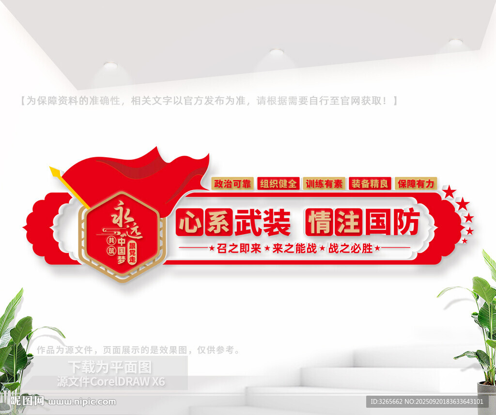 民兵应急队伍文化墙