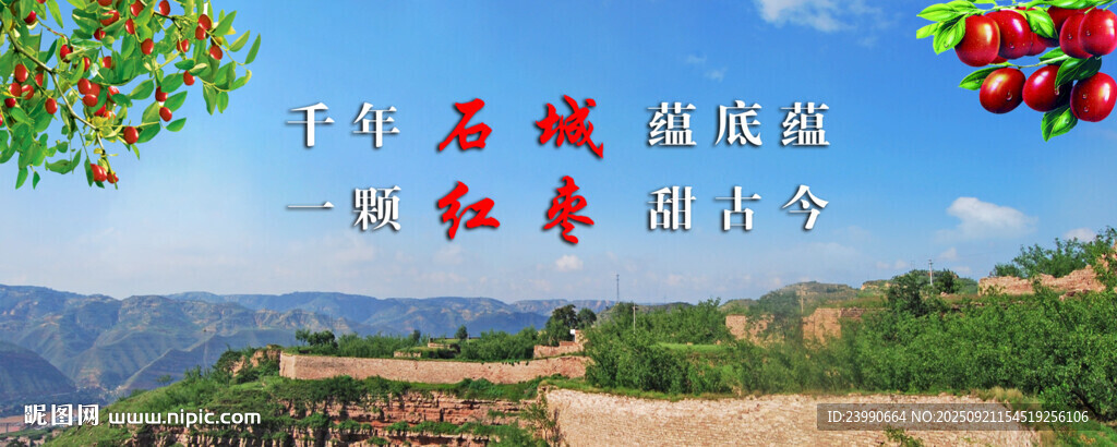 吴堡石城  红枣  山水