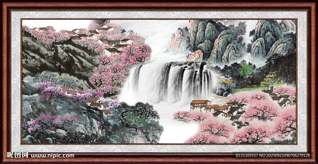 中国画山水 