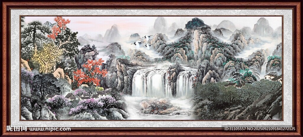 中式山水风景装饰画