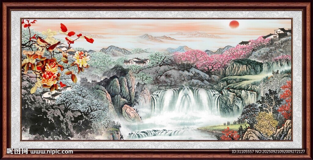 中式山水国画装饰画