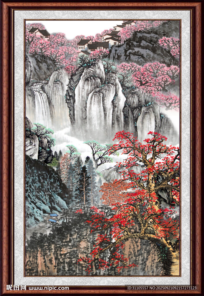 中国画山水 