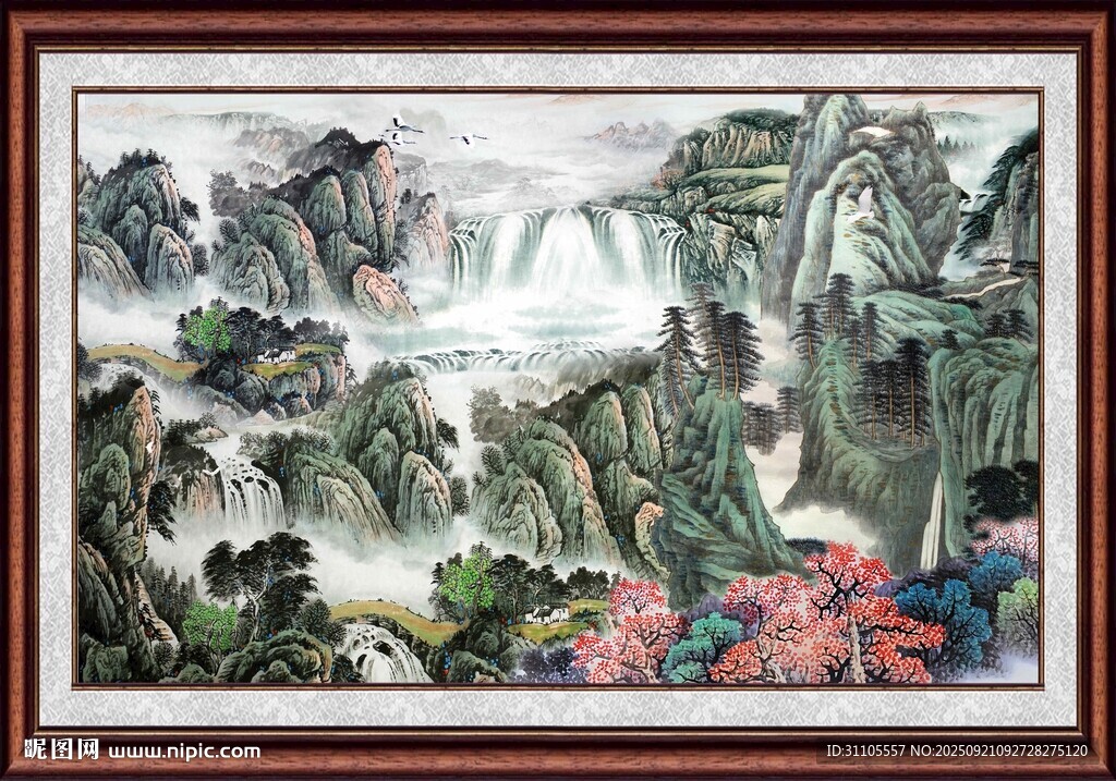 中式山水国画装饰画