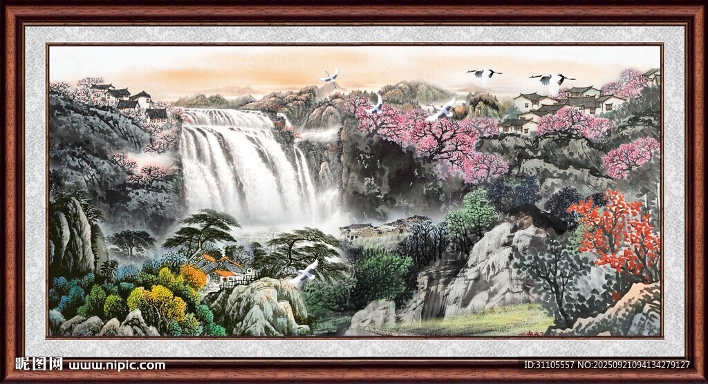山水国画风景图