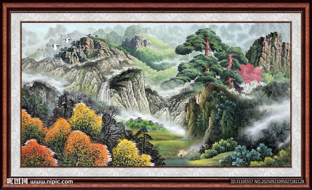 中国画山水 