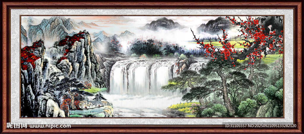 中国画山水 