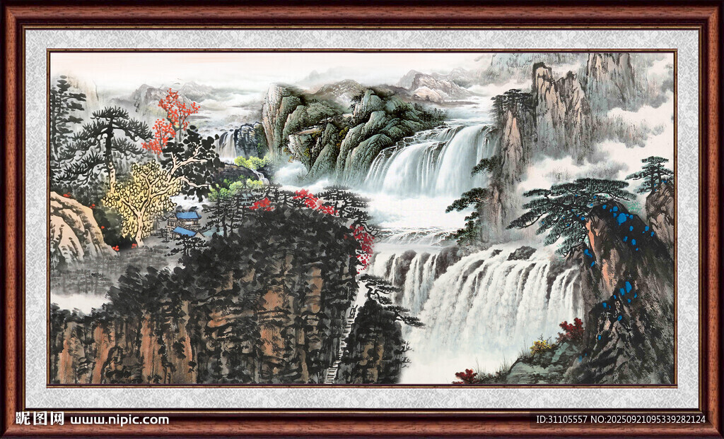 中国画山水 