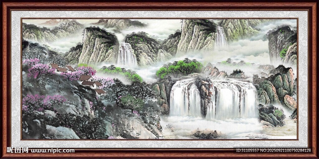 山水国画风景图