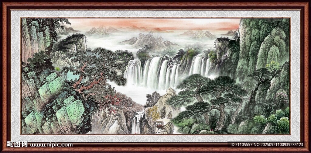 中式山水国画装饰画