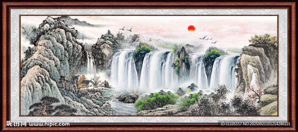 中国画山水 