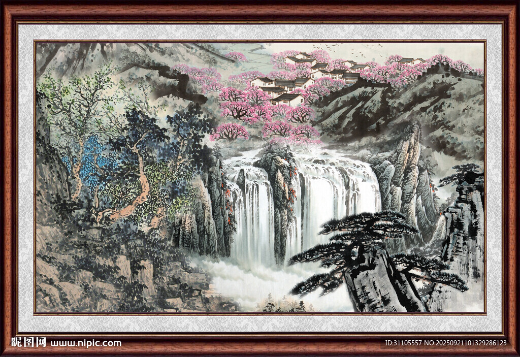 中国画山水 
