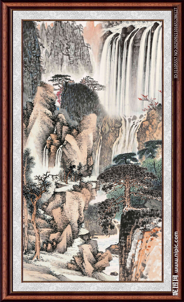 中国画山水 
