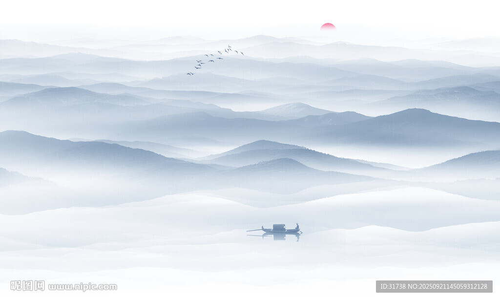  水墨山水画