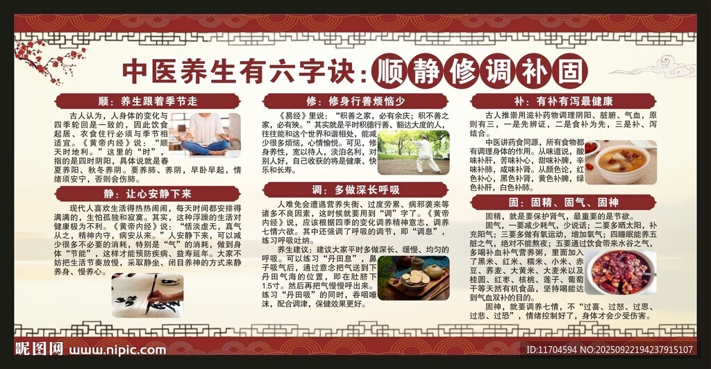 中医养生知识宣传栏