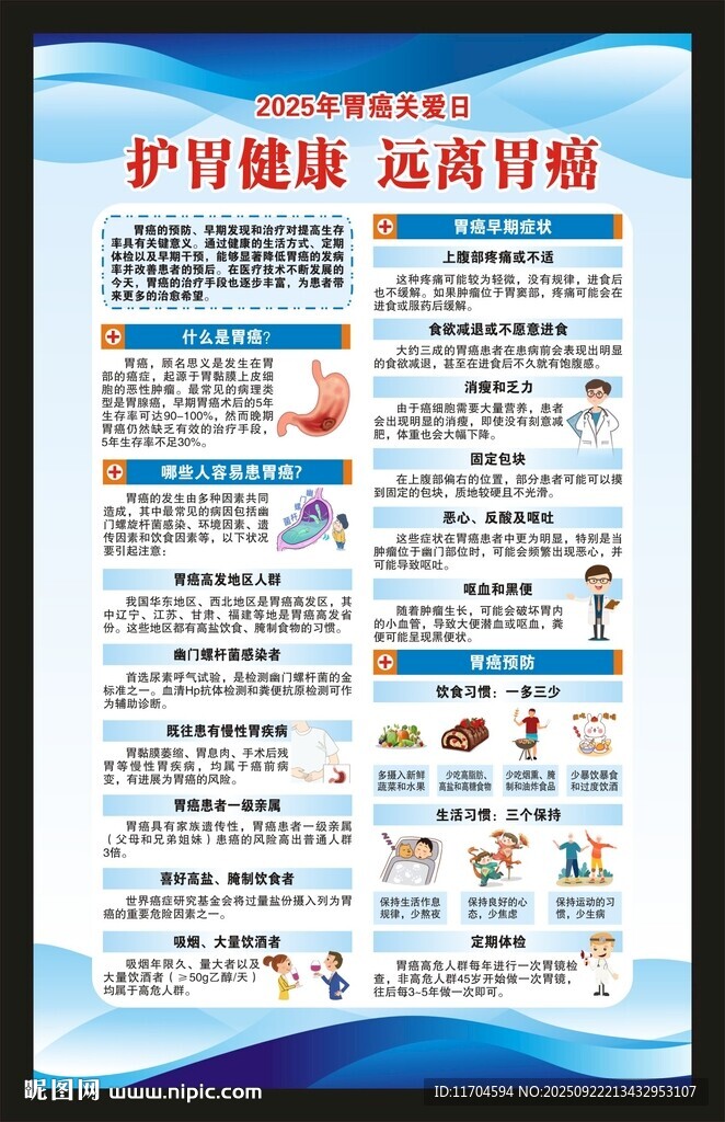 胃癌关爱日海报