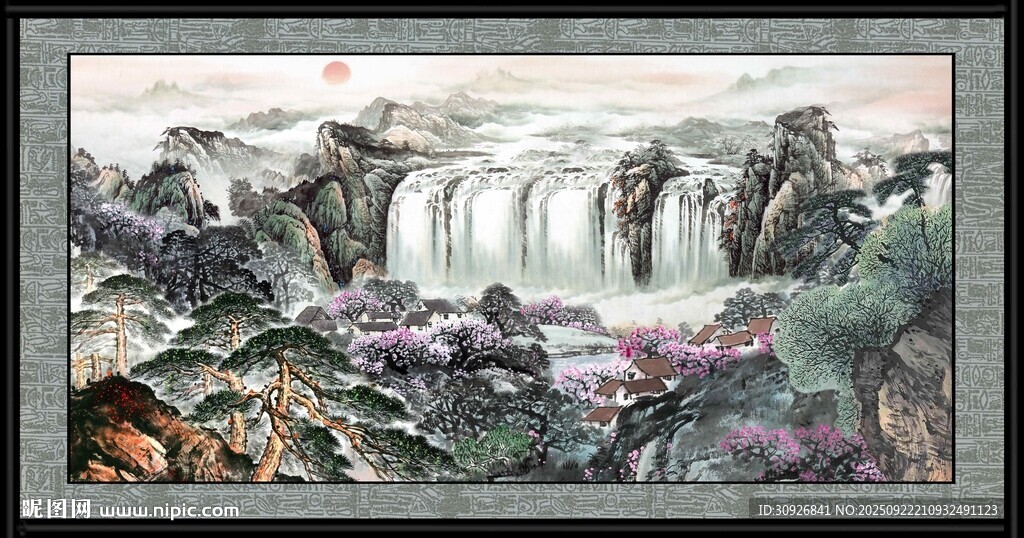 山水国画意境图