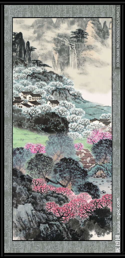 客厅山水画 