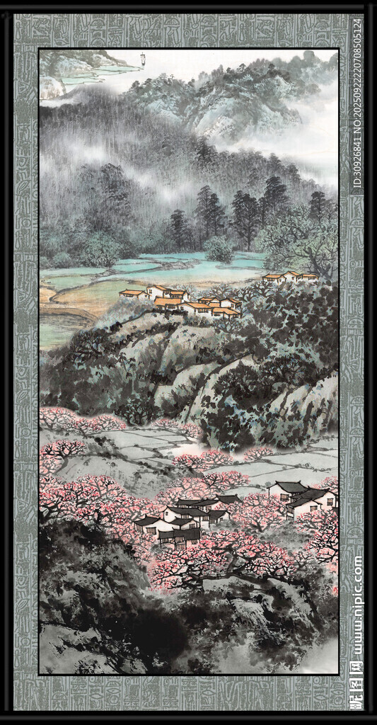 客厅山水画 