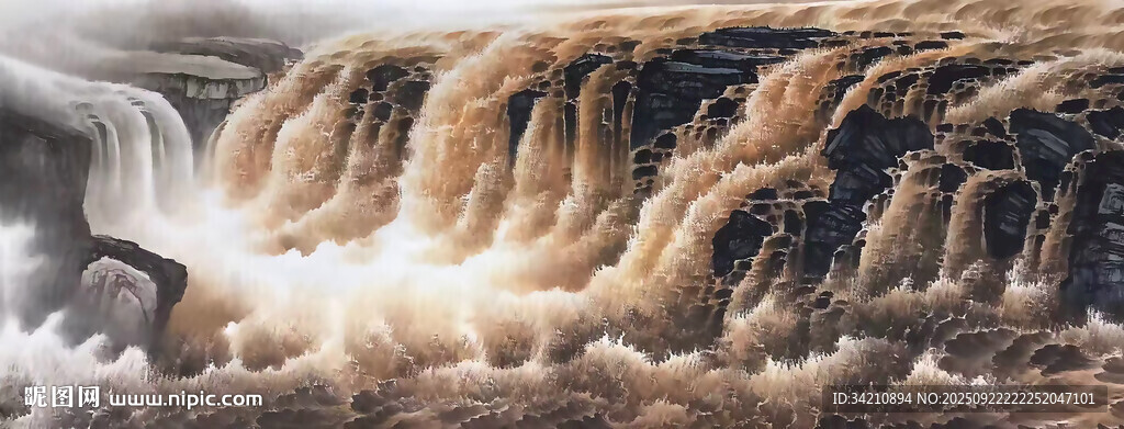 国画黄河