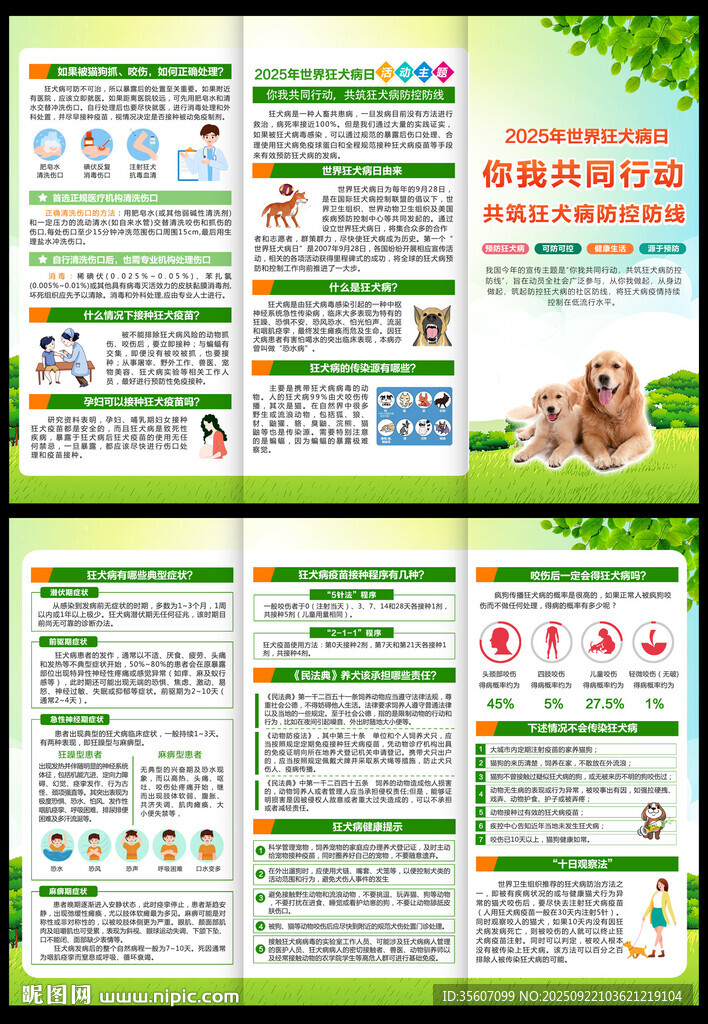 2025年世界狂犬病日宣传单