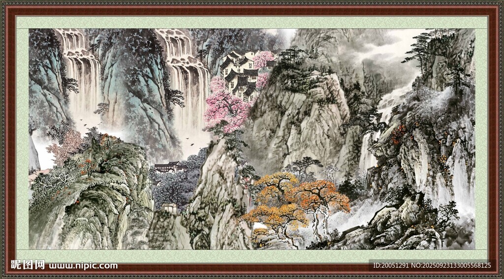 山水国画风景图
