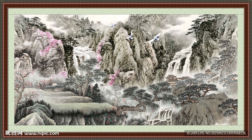 中式山水风景