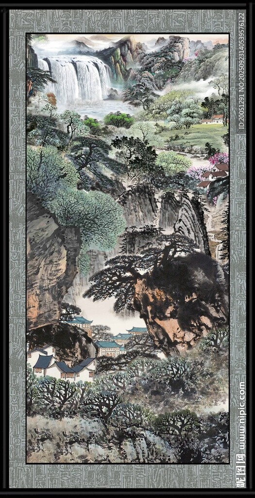 山水国画风景图