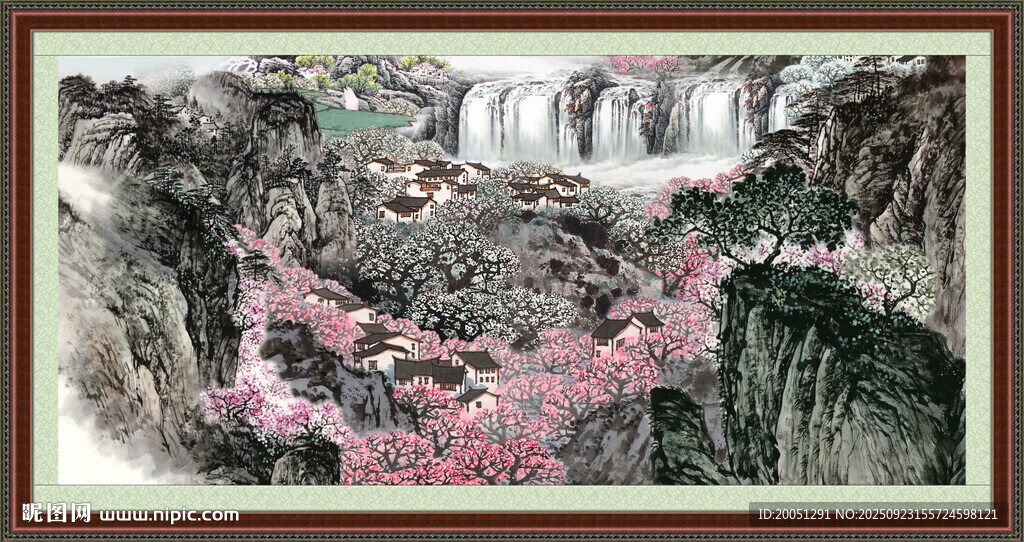 客厅山水画 