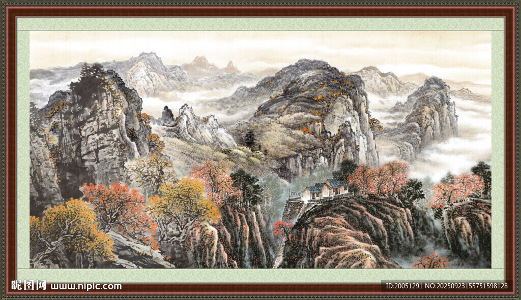 客厅山水画 